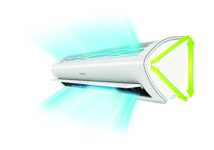 Optimale luchtverdeling met de Samsung warmtepomp airco