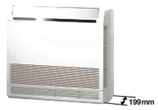 Samsung console model airconditioning warmtepomp heeft compacte afmetingen