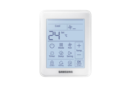 Samsung hotelbediening voor warmtepomp en airco