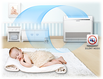 Stille werking van een Samsung airco warmtepomp