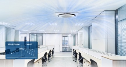 Samsung 360 ronde cassette warmtepomp