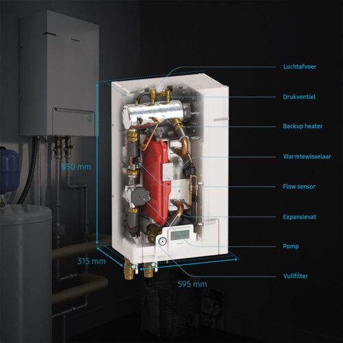 Samsung EHS_Hydro_3D afmetingen